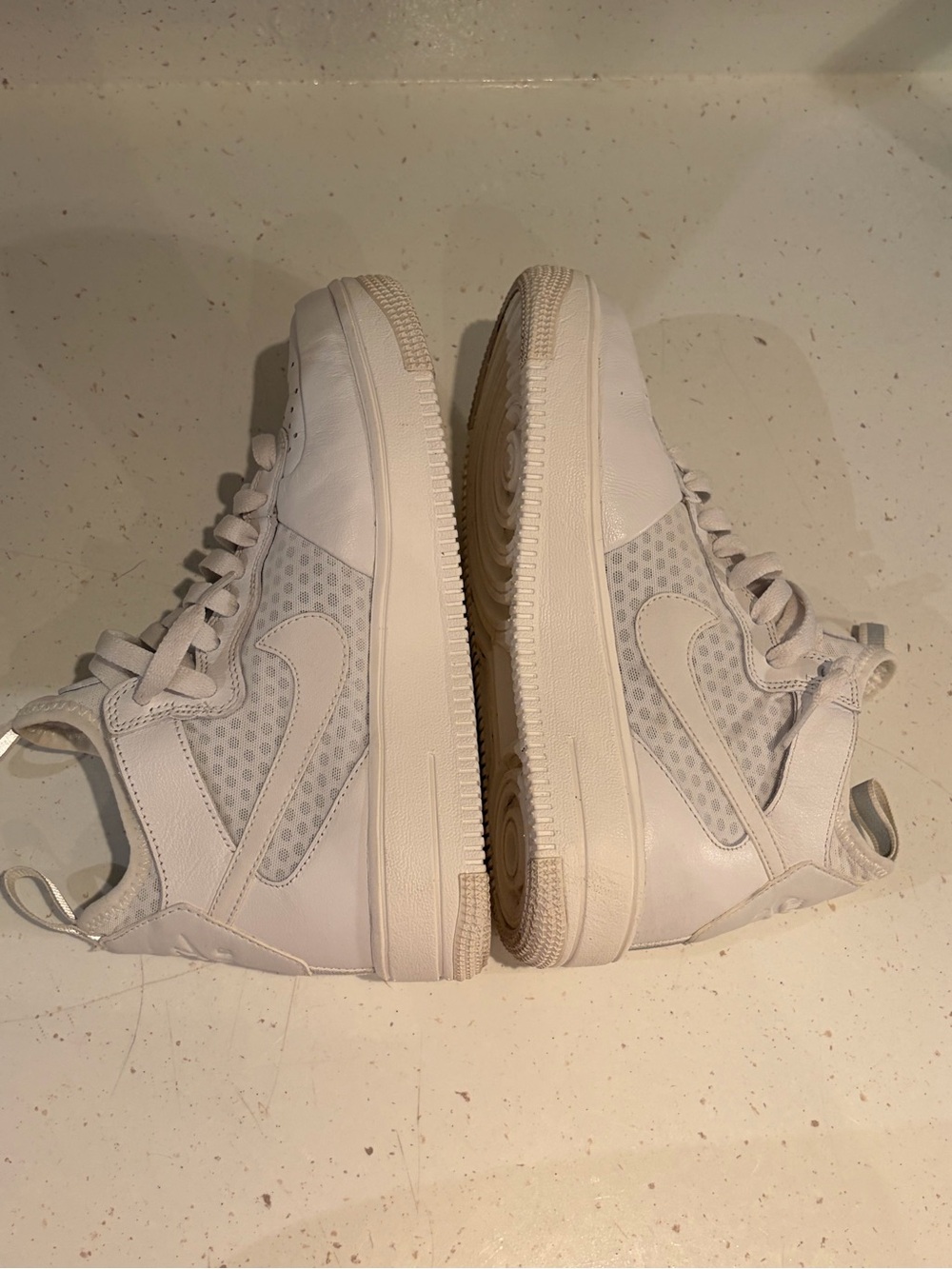 Nike White Mid-Top Sneaker with Air Sole - Picture 5 of 12